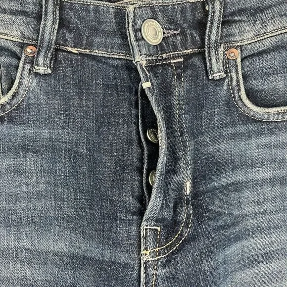 All Saints Jeans Adult 28 Blue Denim Cigarette Casual Slim Distressed Ladies - Picture 5 of 15